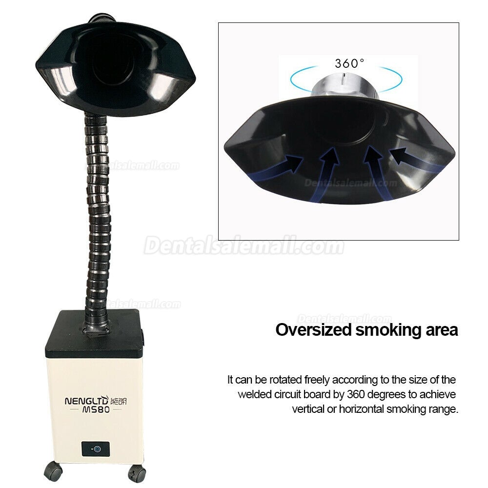 Portable Welding Fume Extractor Flexible Head Solder Smoke Filter Absorber Single head MS80